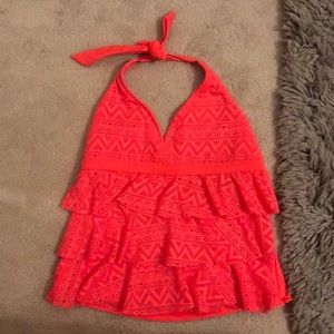 circo hot pink tankini top sz 14/16